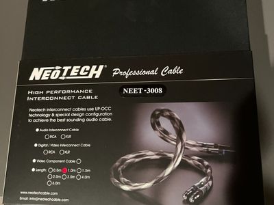 Jadeo tensión Metáfora Used neotech cable for Sale | HifiShark.com