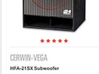 Used Cerwin Vega HFA-21SX Subwoofers Sale | HifiShark.com