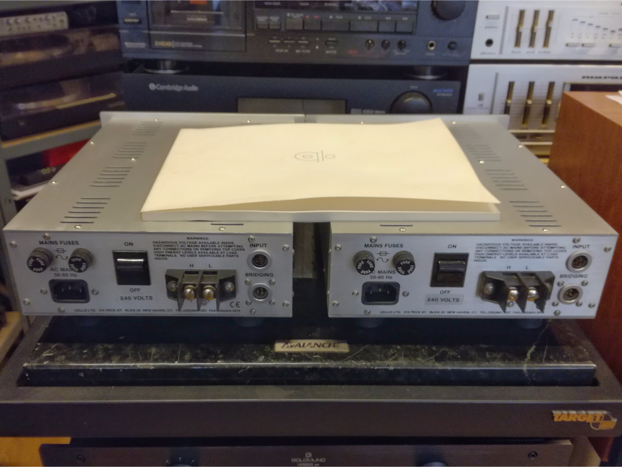 For sale Cello Encore 50 mono blocks Monoblock power amplifier