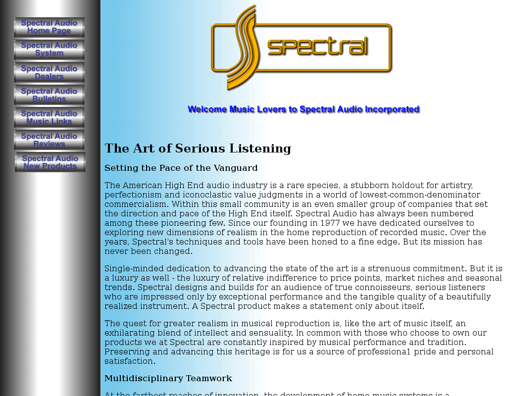 Spectral homepage
