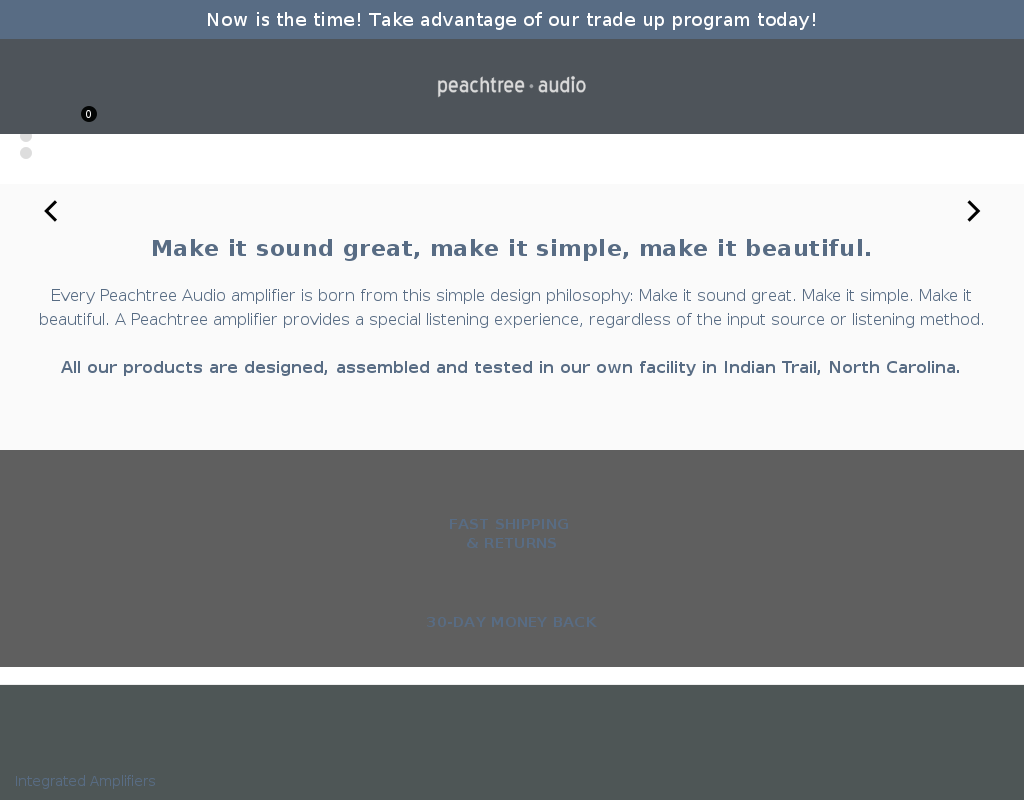 Peachtree Audio homepage