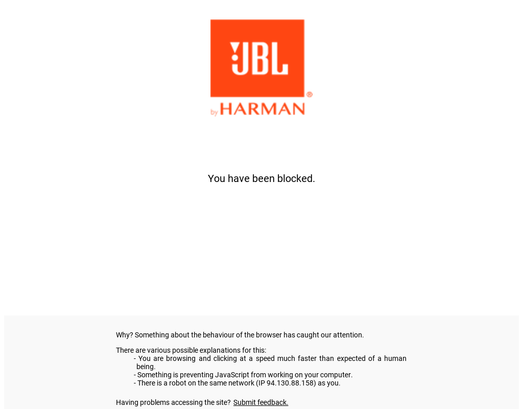 JBL homepage
