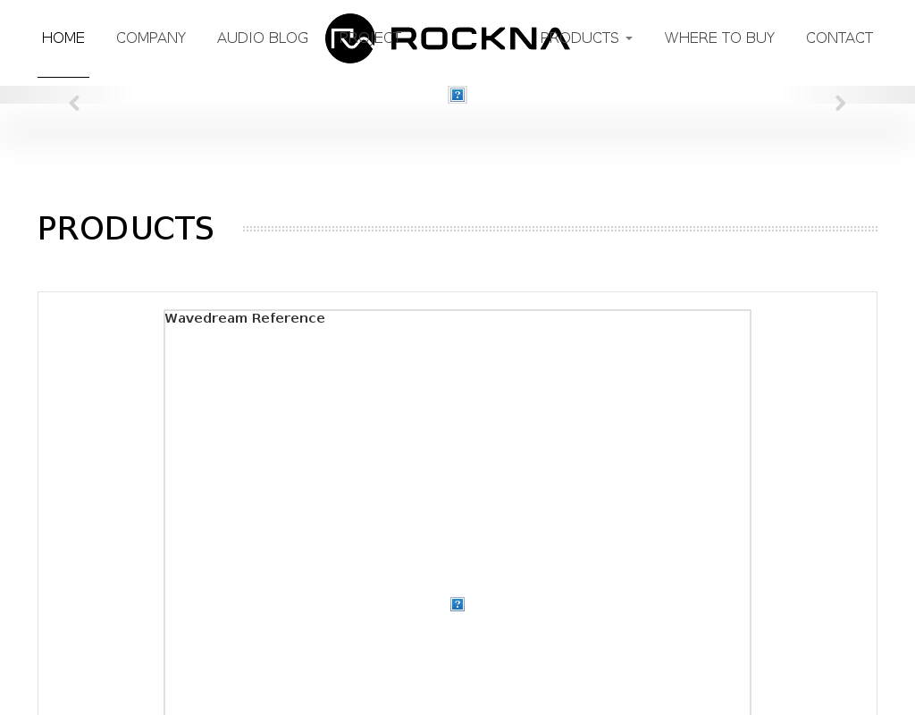 Rockna Audio homepage