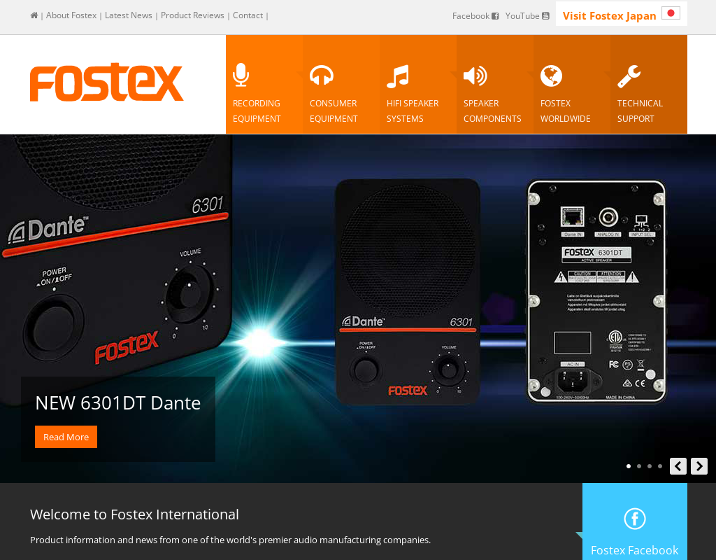 Fostex homepage