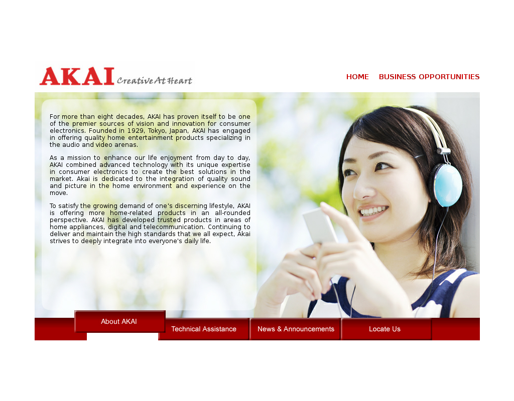 Akai homepage