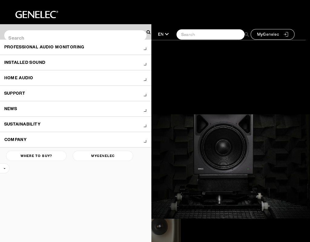 Genelec homepage