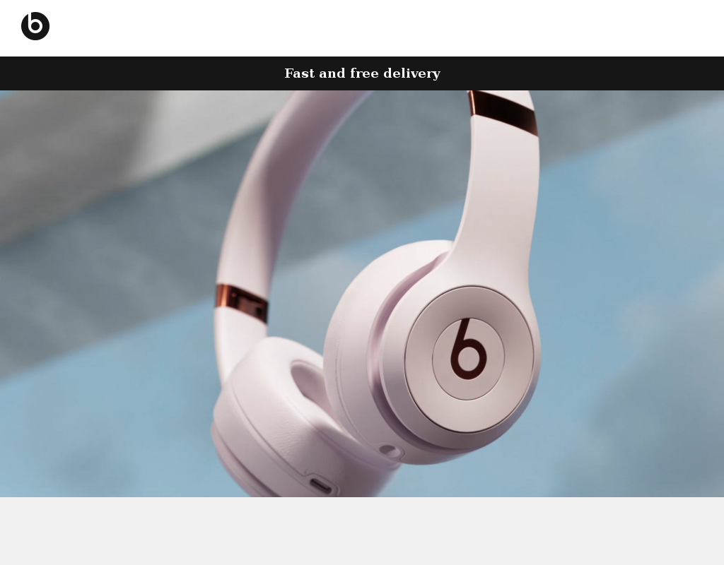 Beats by Dr. Dre homepage