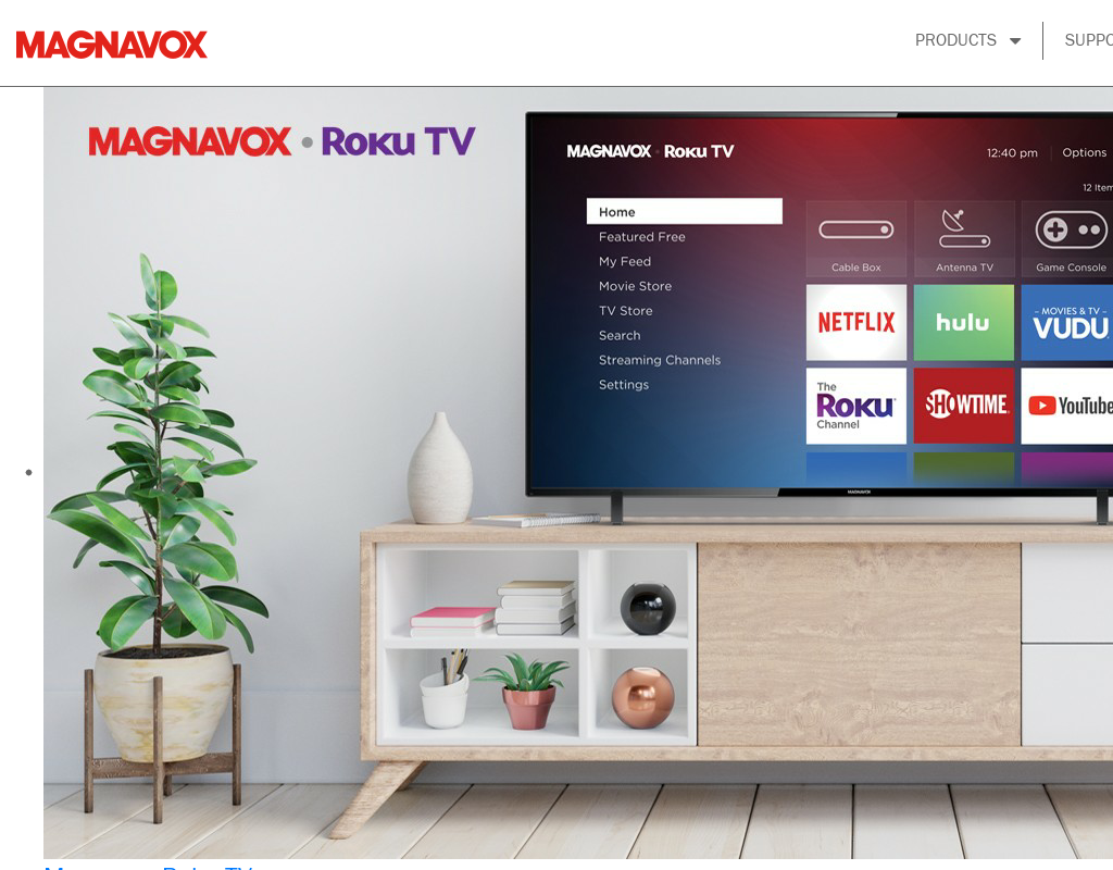 Magnavox homepage