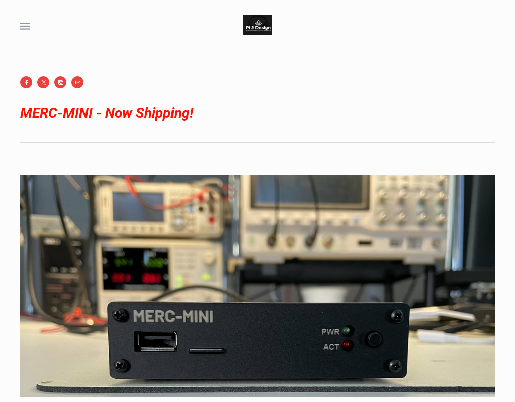 Pi 2 Design homepage