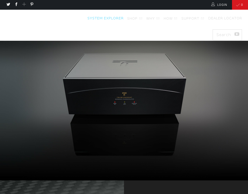 Transparent Audio homepage