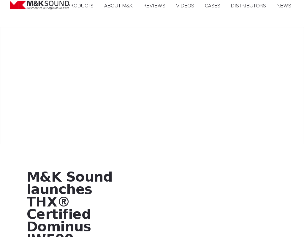 M&K Sound homepage