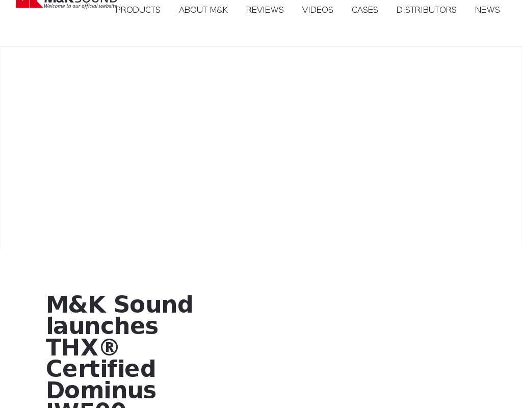 M&K Sound homepage