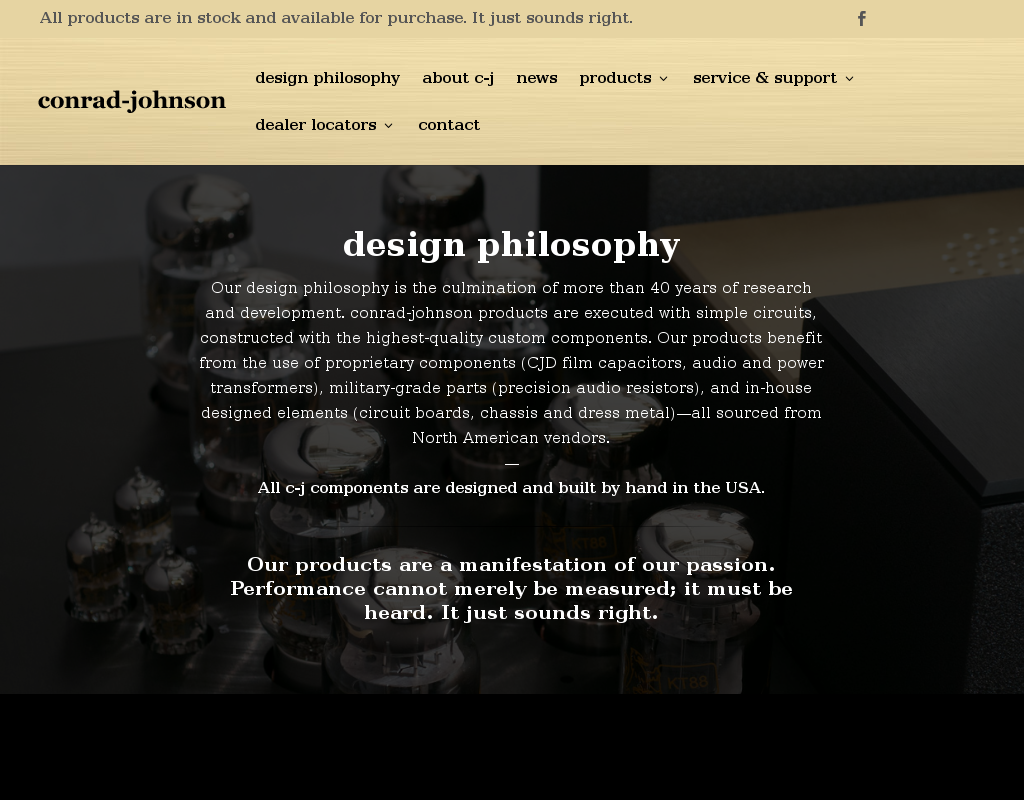 Conrad-Johnson homepage