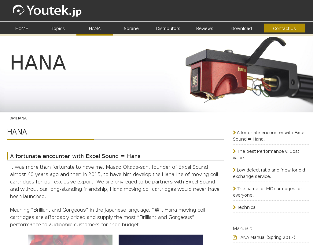 HANA homepage