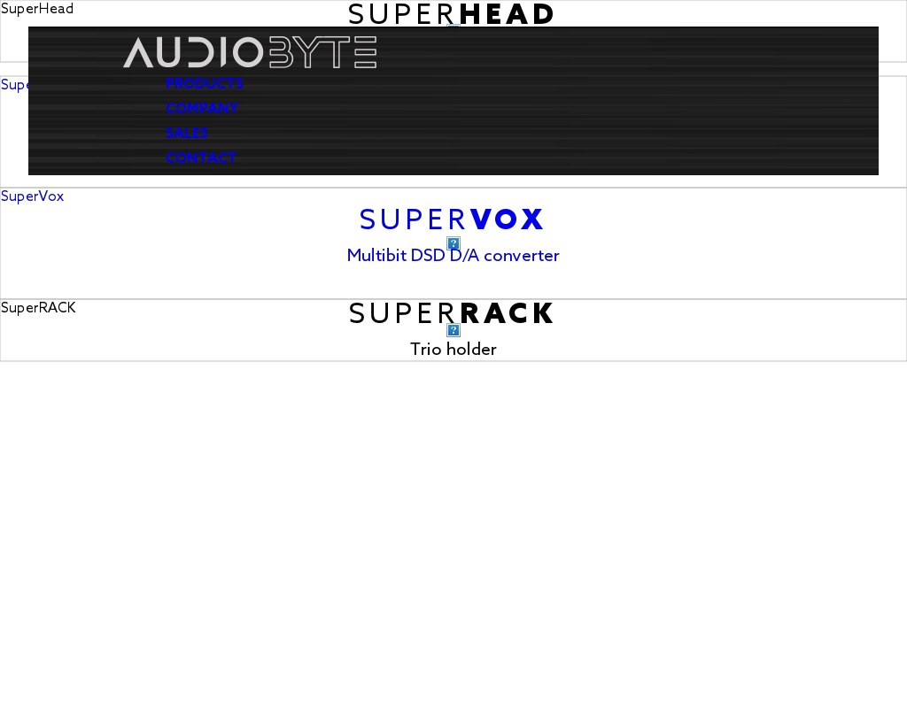 Audiobyte homepage