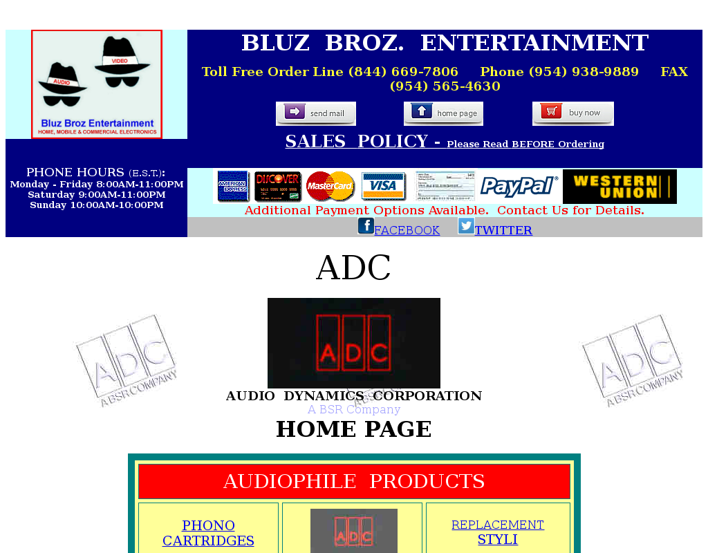ADC homepage