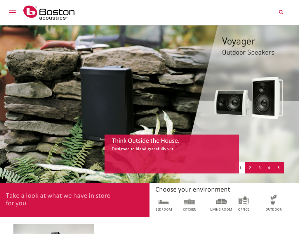 Boston Acoustics homepage