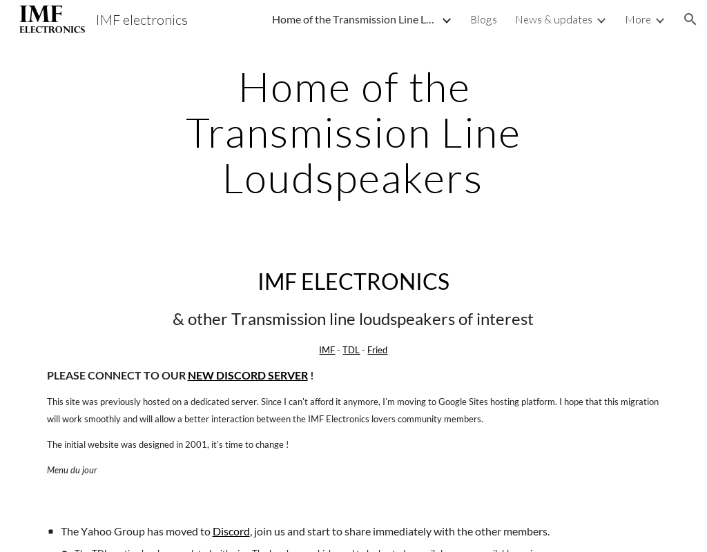 IMF Electronics homepage
